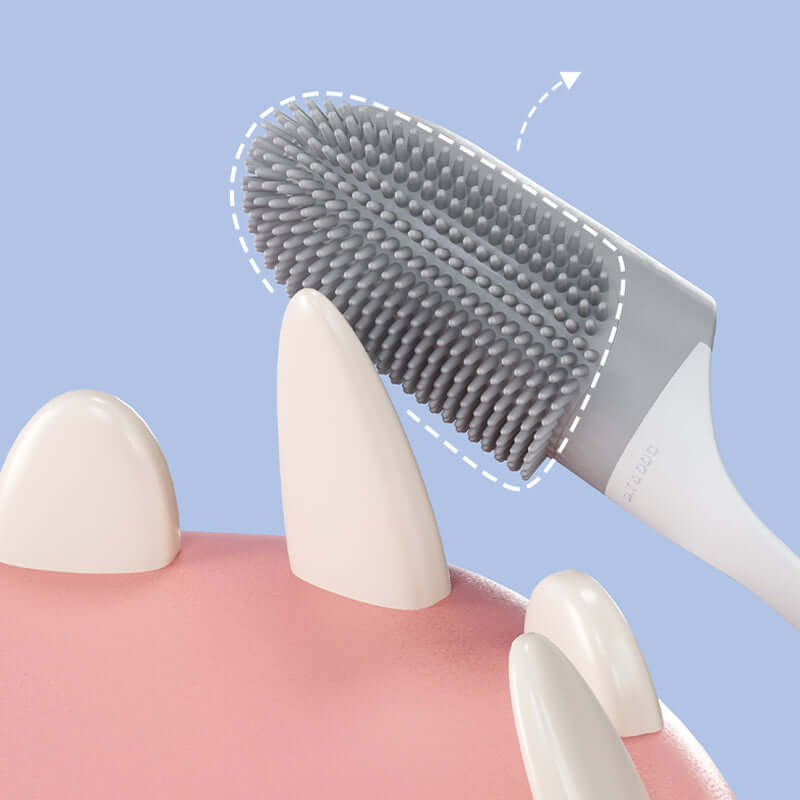 Pet Silicone Tooth Cleaning Care Finger Wrap Cat Dog Oral Cleaning Toothbrush Tool Dog Cat Finger Toothbrush Supplies Dog Toothbrush Kit, Cat Toothbrush Dog Tooth Brush Puppy Toothbrush
