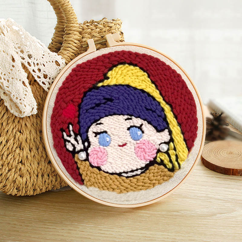 Beginners Wool Poke Embroidery Handmade Creative Material Package