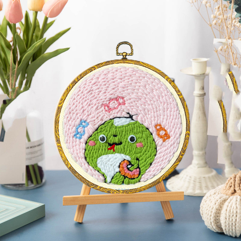 Beginners Wool Poke Embroidery Handmade Creative Material Package