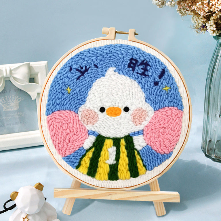 Beginners Wool Poke Embroidery Handmade Creative Material Package