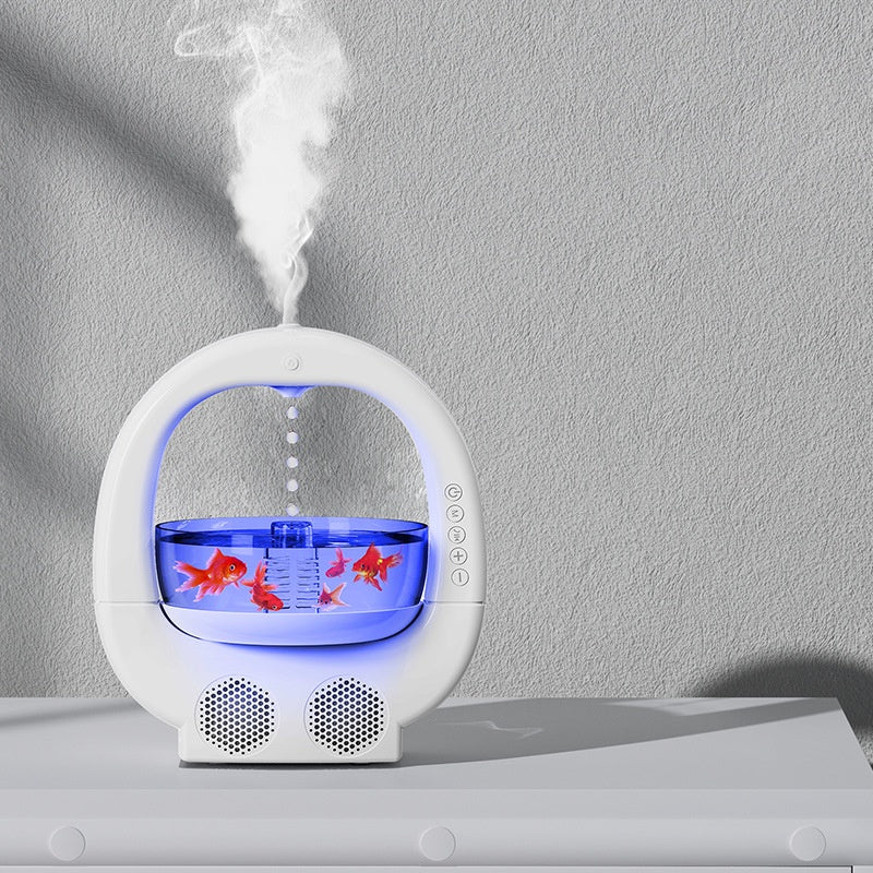 3 In 1 Anti-gravity Humidifier Home Desktop Creative Aromatherapy Machine With Bluetooth Speaker