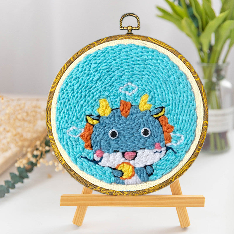 Beginners Wool Poke Embroidery Handmade Creative Material Package