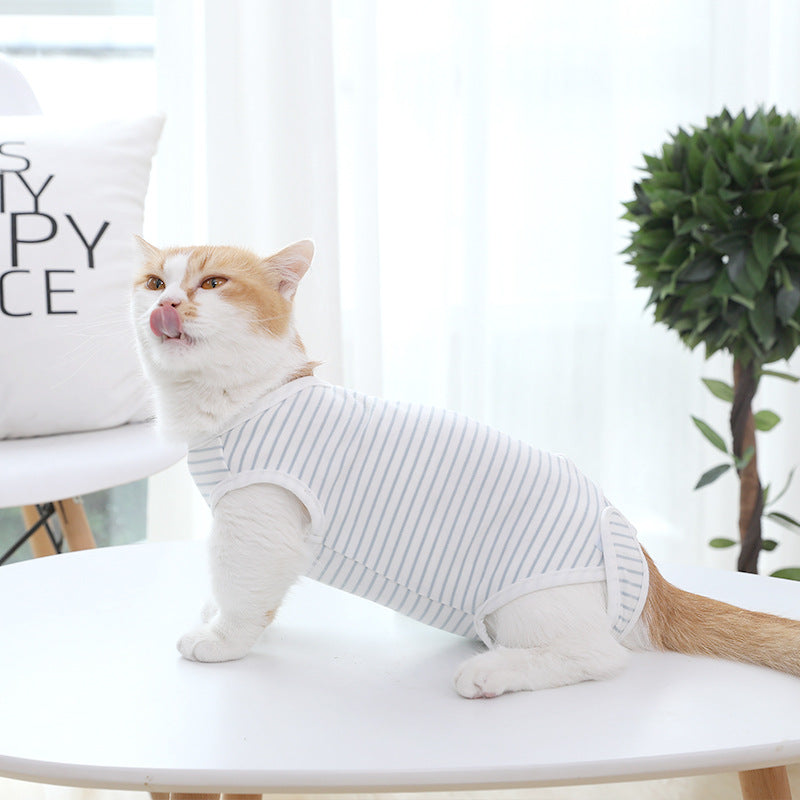 Cat Clothes Seasonal Thin Weaning Anti Licking