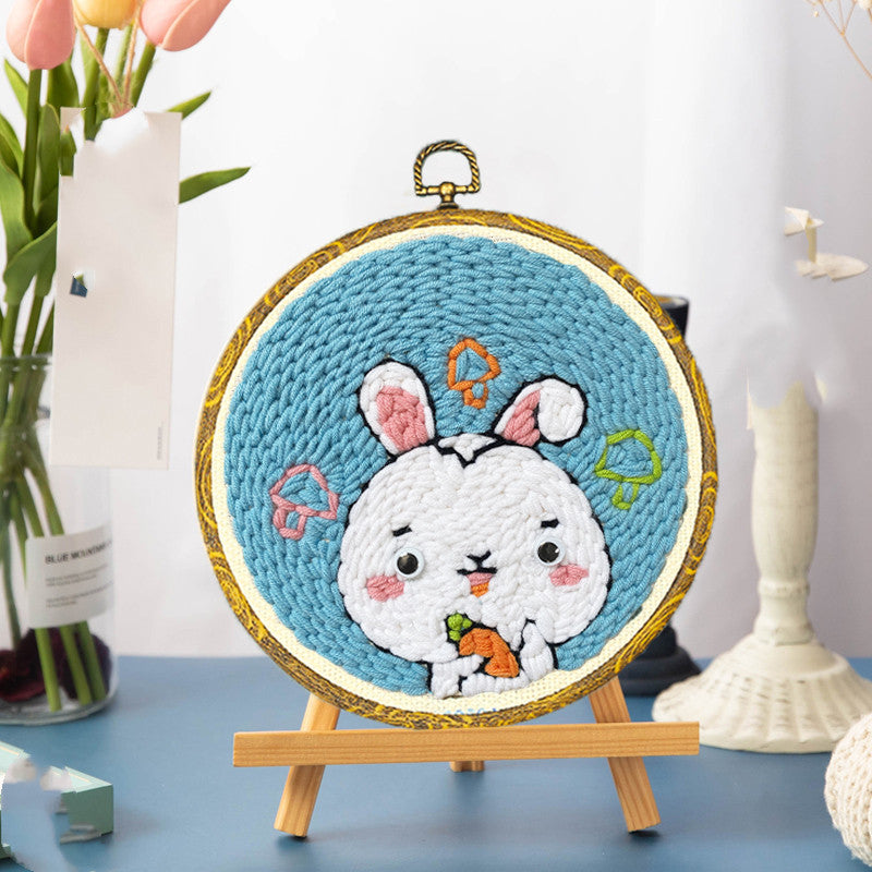 Beginners Wool Poke Embroidery Handmade Creative Material Package